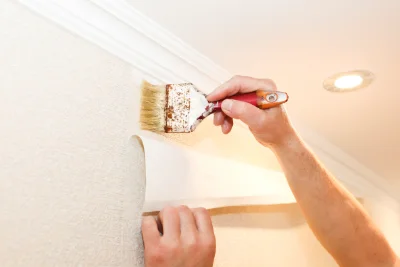 Pose de papier peint à Flastroff — revêtements muraux et toiles de verre